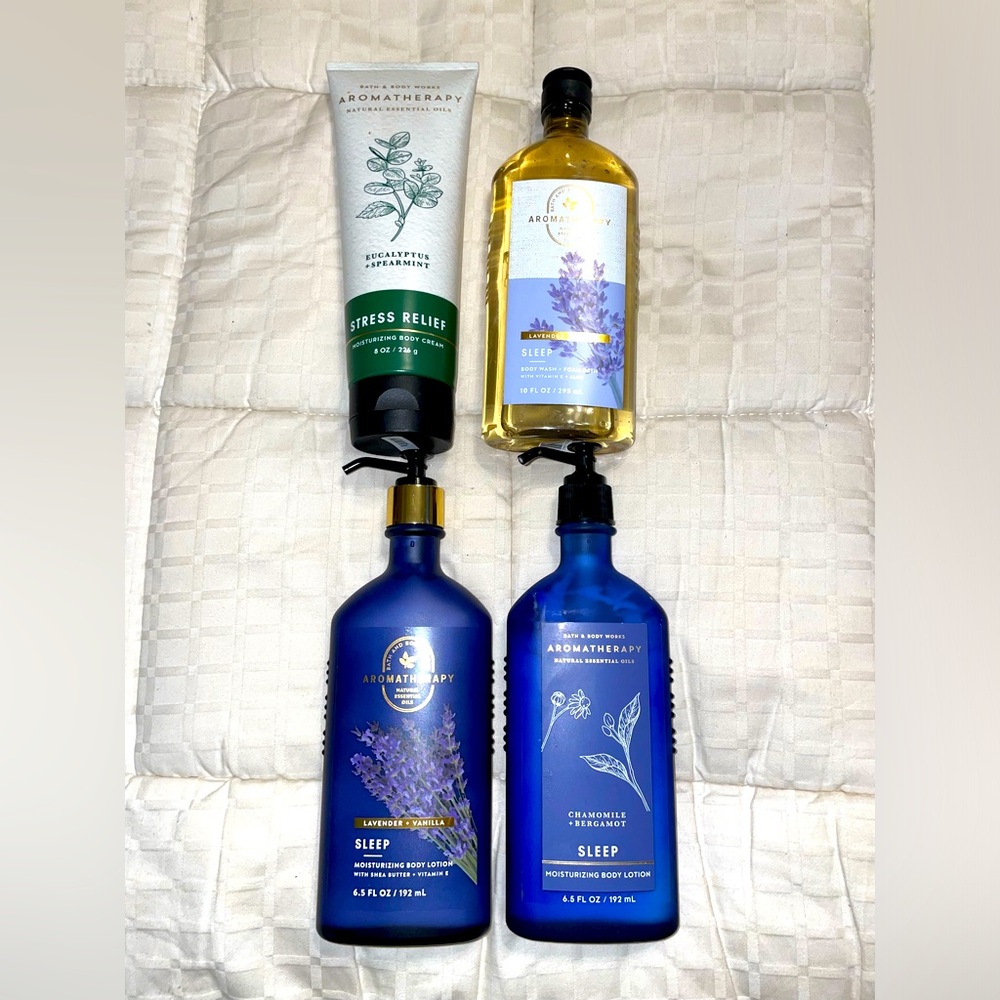 Bath & Body Works Stress Reliever Bundle (4)